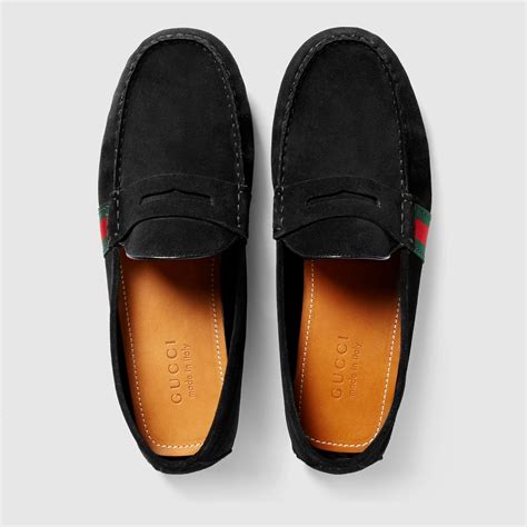 Shop Gucci Suede Drivers 